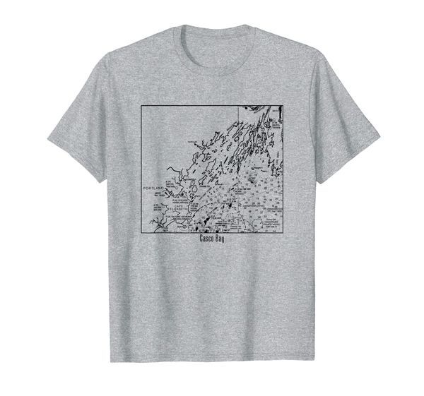 

Casco Bay Nautical Marine Chart T-Shirt, Mainly pictures