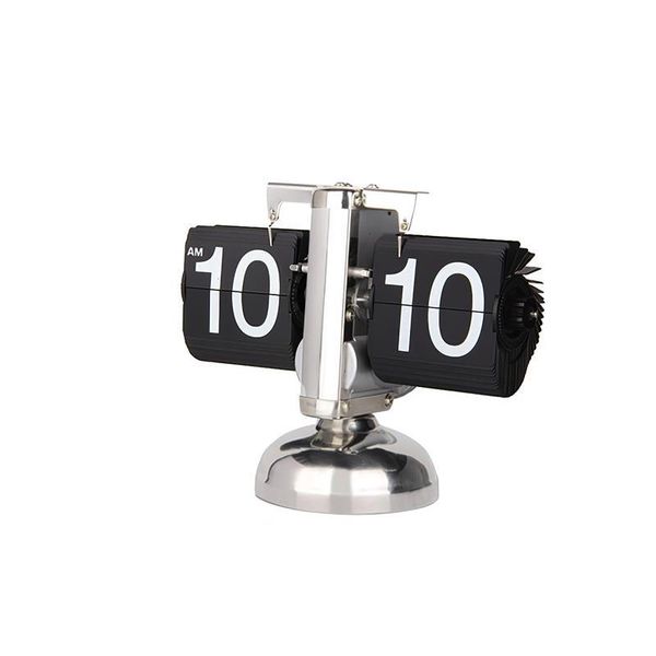 

digital flipping clock table battery powered adjustable quiet small desk decorative home & clocks