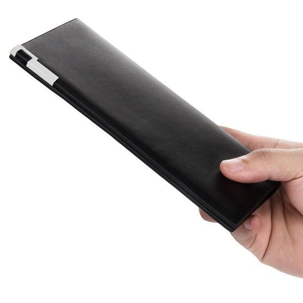 

wallets baellerry slim mens wallet designer luxury money bag clutch pu casual long man thin fashion walet purse, Red;black