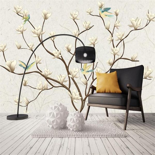 

wallpapers modern simple fashion 3d custom wallpaper fresh living room bedroom desk mural for walls light color flower po