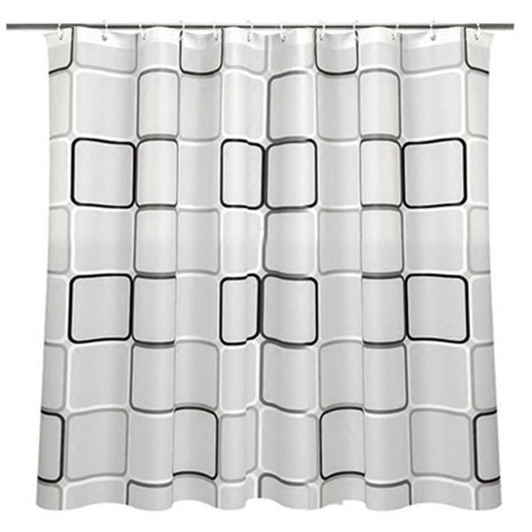 

waterproof shower curtain with 12 hooks for bathroom toilet curtains