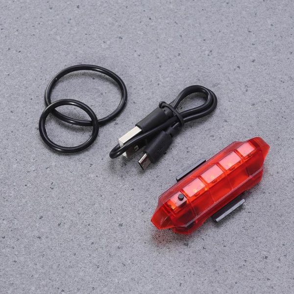 

bike lights rear light usb rechargeable led 4 modes cycling safety warning tail night accessories (red)