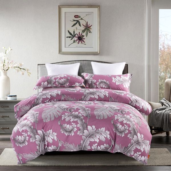 

kexin home textile elegant four piece matte set quilt cover bed sheet pillow case