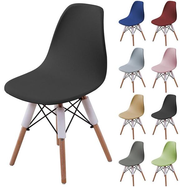 

chair covers eames cover elastic armless shell breathable seat case printed slipcover washable furniture protector