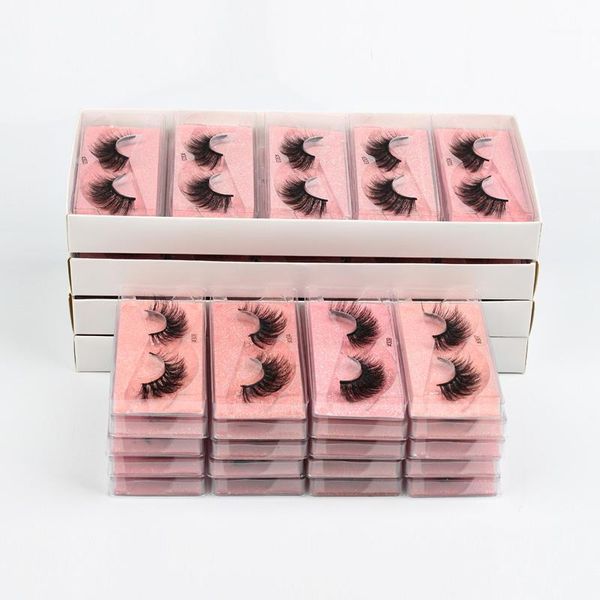 

eyelashes wholesale 40/50/100 pcs 6d mink lashes natural false long set faux cils bulk makeup lashes1