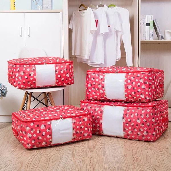 

clothing & wardrobe storage oxford cloth quilt bag household finishing moisture-proof waterproof moving packing luggage durable