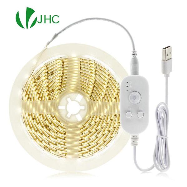 

powered smart led kitchen cabinet light montion sensor lamp waterproof wireless pir strips stairs wardrobe bed side tapes