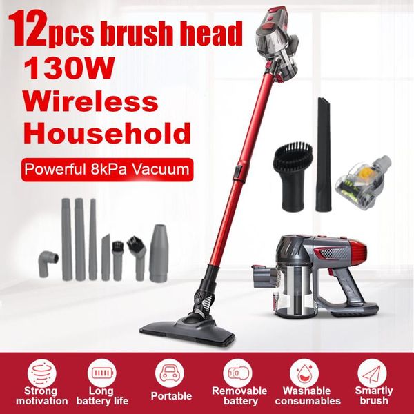 

vacuum cleaners 12-in-1 cordless cleaner 8kpa 130w brushless motor stick vacume, up to 40 mins runtime 2200mah rechargeable battery