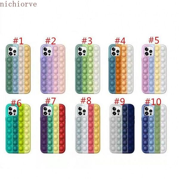 

2021 fidget case decompression silicone phone cases for phone 12 11 pro xs max xr 7 8 plus huawei mate30 mate40 p40 cpa2651