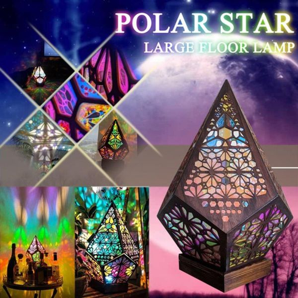 

night lights bohemian light polar star floor diamond lamp geometric bedroom bedside standing decorative led