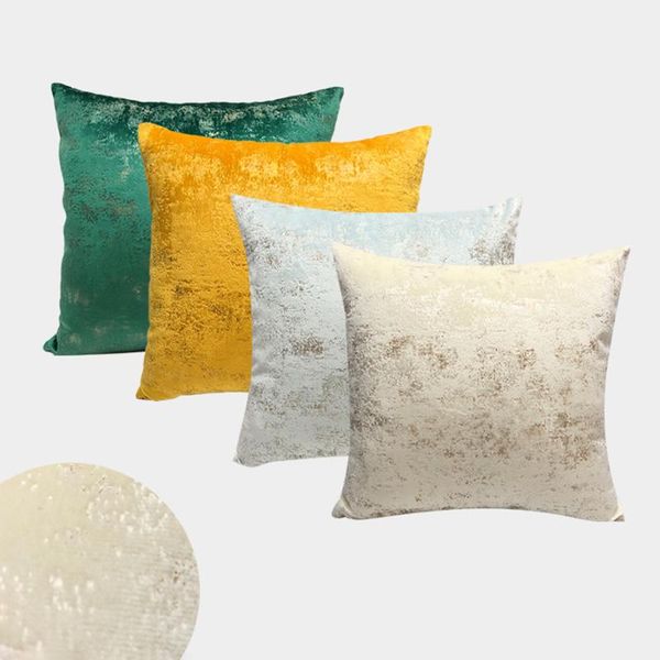 

cushion/decorative pillow decorative pillows case bronzing blue yellow green white christmas luxury couch bed sofa velvet cushion cover 45*4