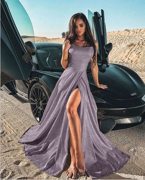 

spring women's sleeveless split dress long skirt women s clothing, Black;gray