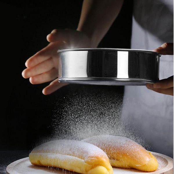 

mesh flour sifter baking tools for cakes accessories sieve strainer sifters & pastry