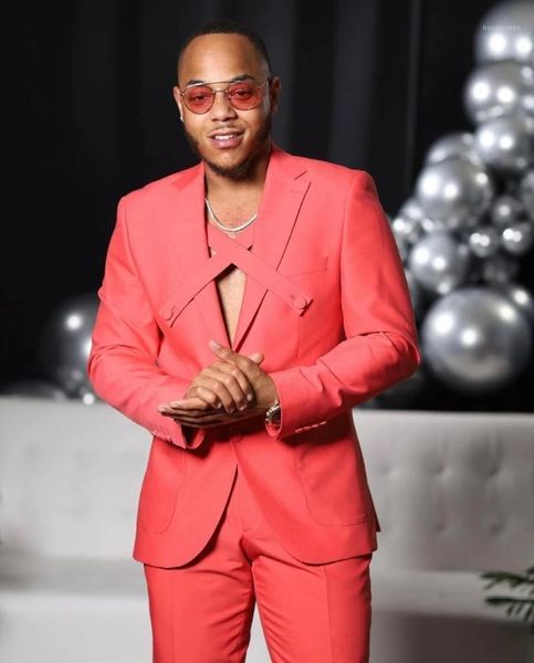 

men's suits & blazers costume homme summer unique design men notch lapel wedding groom slim fit blazer tuxedo terno masculino prom 2 pi, White;black