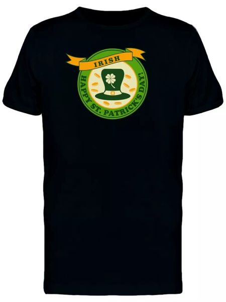 

Happy Irish St Patricks Day Men's Tee -Image by Shutterstock, White;black