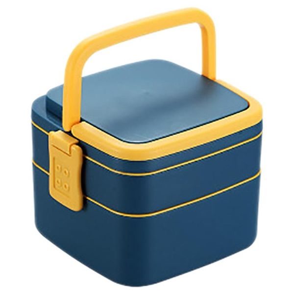 

dinnerware sets portable plastic double-layer lunch box heating and leak-proof multilayer fitness student