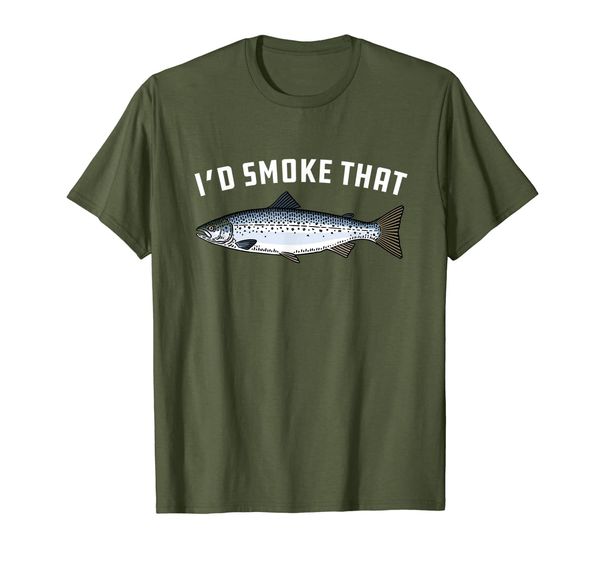 

I'd Smoke That: Salmon, Fish - BBQ, Barbecue T-shirt, Mainly pictures
