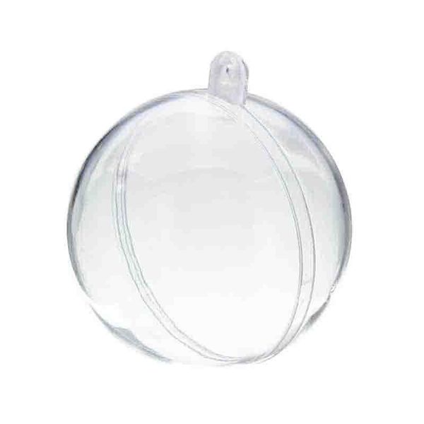 

party decoration 20pcs christmas tress hanging decorations ball transparent open plastic ornament kids favors supplies-abux