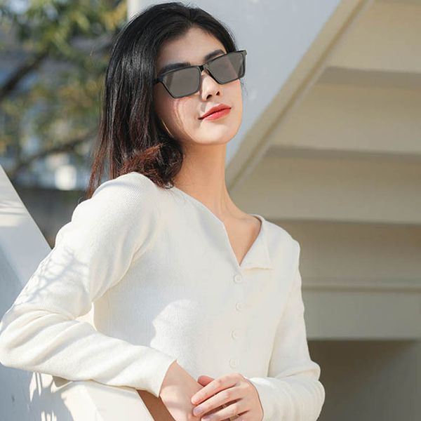 

classical narrow style fashion terse sunglasses large eyes plastic solid frame with uv400 lenses glasses 5 colors wholesale, White;black