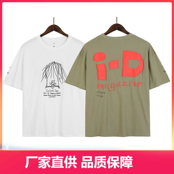 

foamed letter printed men's and women's couple pack large high street fashion brand casual short sleeve t-shirt, White;black