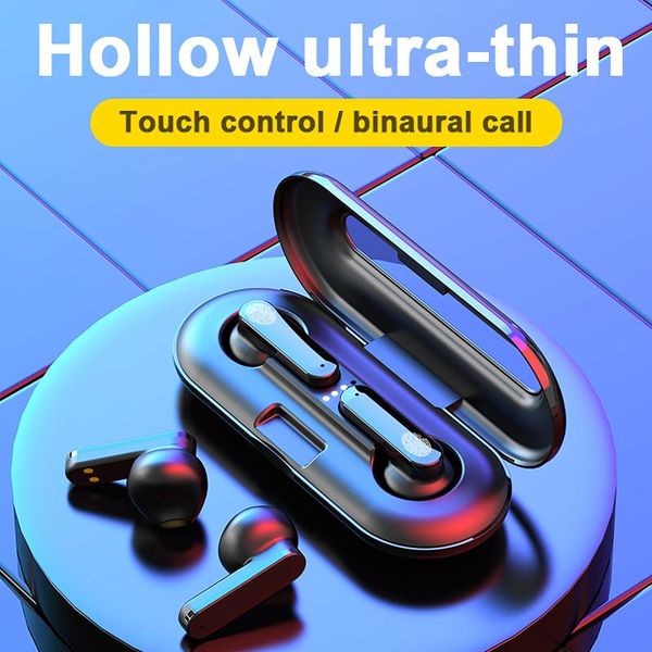 

bluetooth 5.0 headset portable touch control hifi binaural stereo surround sound sports wireless earphone with charging box headphones & ear