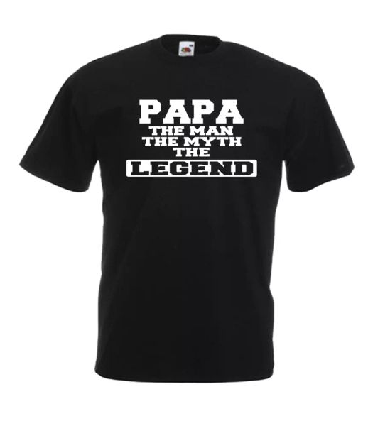 

papa legend xmas gift idea mens women t shirts multi-color size s-2xl, White;black