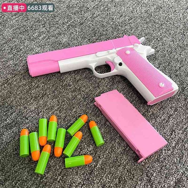 

colt boys revolver soft bullet desert eagle children cs toy gun battle police suit
