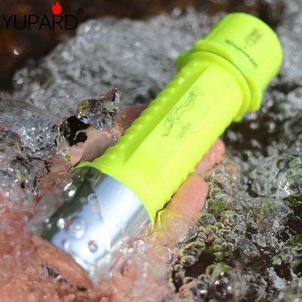 

xm-l2 led diving waterproof underwater 395nm uv lamp torch t6 scuba diver 18650/ purple light yellow flashlights torches