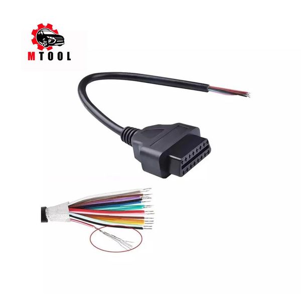 

diagnostic tools universal obdii 16pin female connector extended opening cable fits all obd2 vehicles 5.0