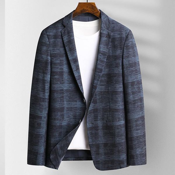 

men's suits & blazers minglu spring autumn male blazer luxury mesh ventilate single breasted casual mens fashion slim fit blue man 4xl, White;black