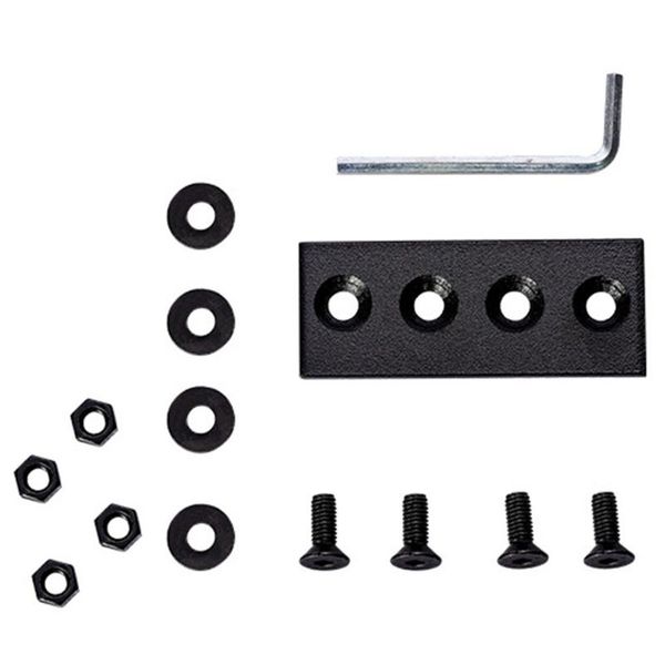 

craft tools door flat track connector carbon steel black brushed sliding barn hardware