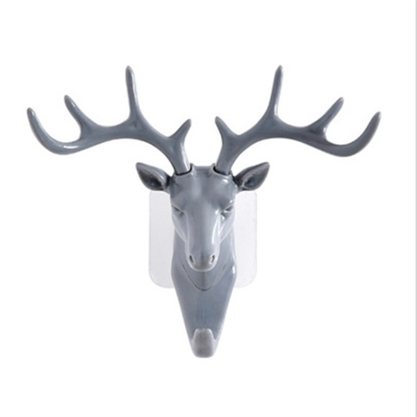 

hooks & rails 1 piece wall hanging hook deer antlers coat rack for clothes self adhesive display racks key hanger decoration storage