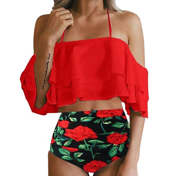 

swimsuit women high print set push-up style swimwear beachwear #a one-piece suits