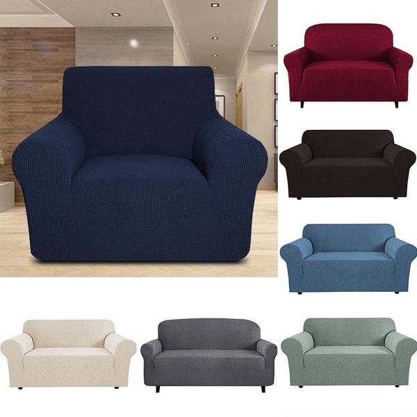 

chair covers 1/2/3/4 seat home sofa cover washable couch solid color armchair protectors elastic case dust-proof