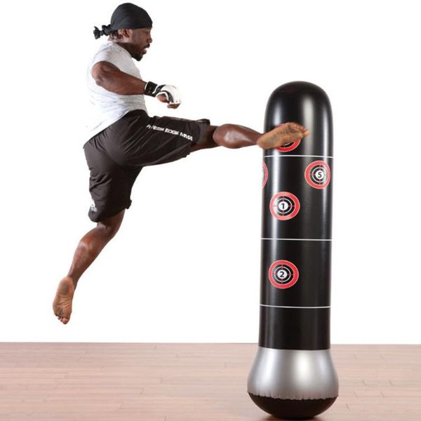 

sand bag fitness punching inflatable tower tanding kicking boxing de-stress target kids adults