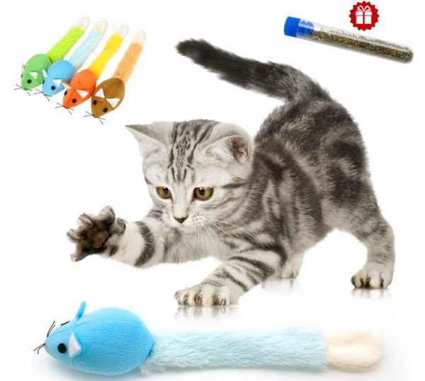 

cat toys catnip plush toy funny kitten soft solid interactive mice mouse for cats pet training game supplies