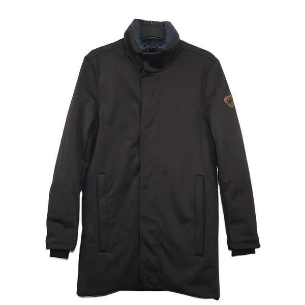 

l winter jacket slim men's padded brand puffer goose coat women parka long, Black