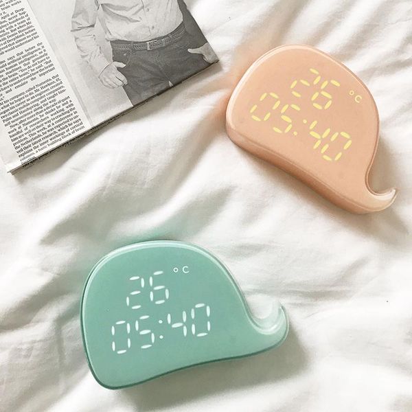 

other clocks & accessories electronic smart alarm clock creative mute student bed head multifunctional simple kids table