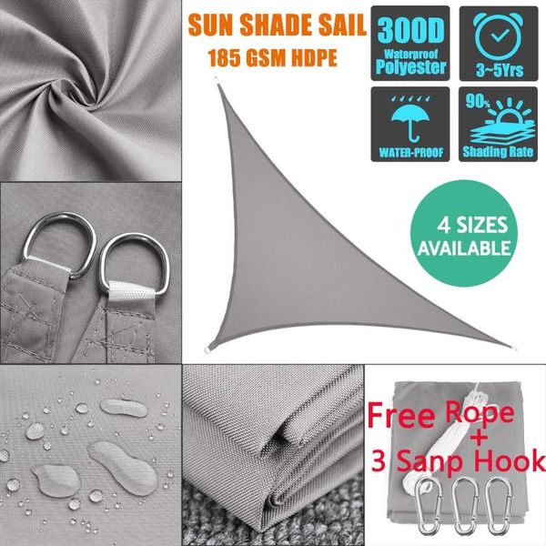 

shade gray 300d awnings for outdoor waterproof oxford fabric sail right triangle sun greenhouse toldos para exterior