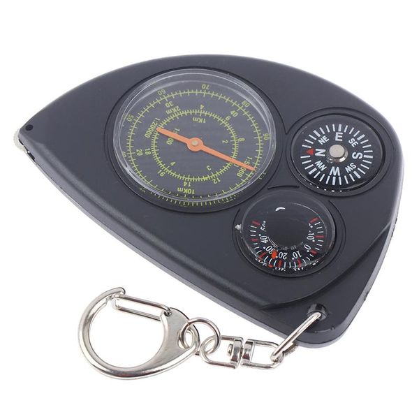 

1pcs portable outdoor multifunction compass curvometer with rangefinder map odometer keychain gadgets