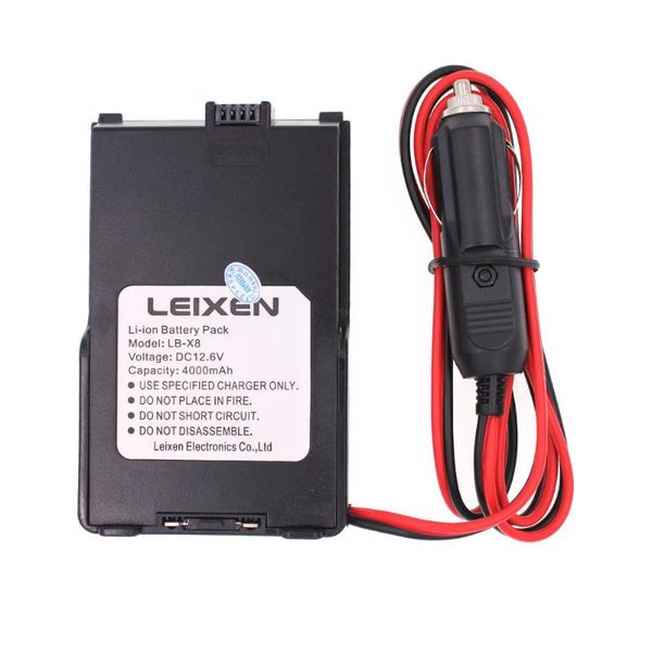 

car charger battery eliminator for leixen note 25w portable two-way radio walkie talkie