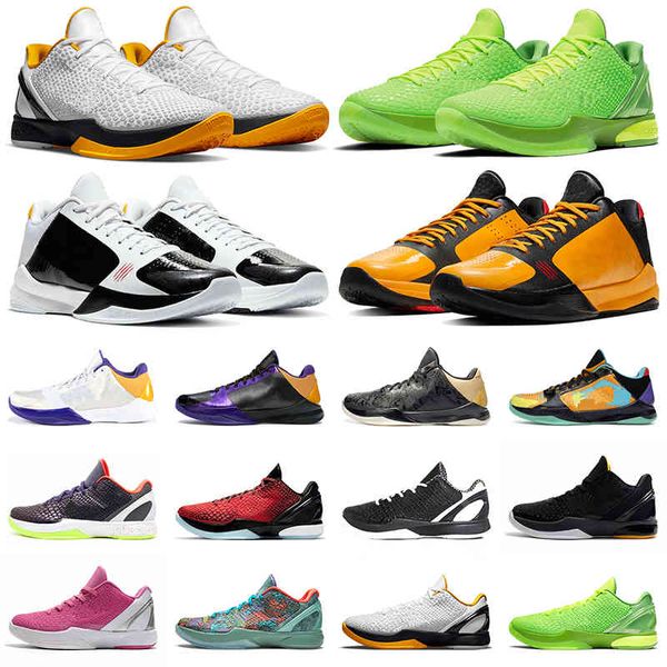 

mamba zoom 6 protro grinch basketball shoes men bruce lee what if lakers big stage chaos 5 rings metallic gold mens trainers sports outdoor