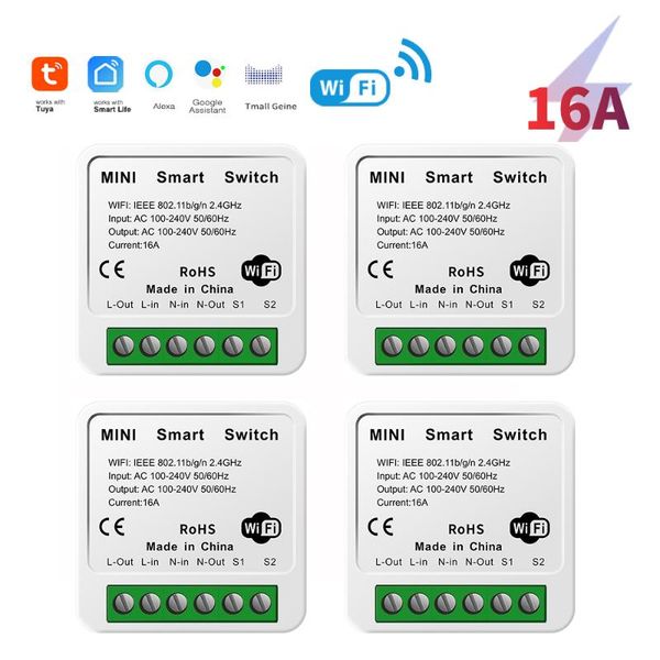 

smart home control wghine automation switch tuya app timer light work with google alexa