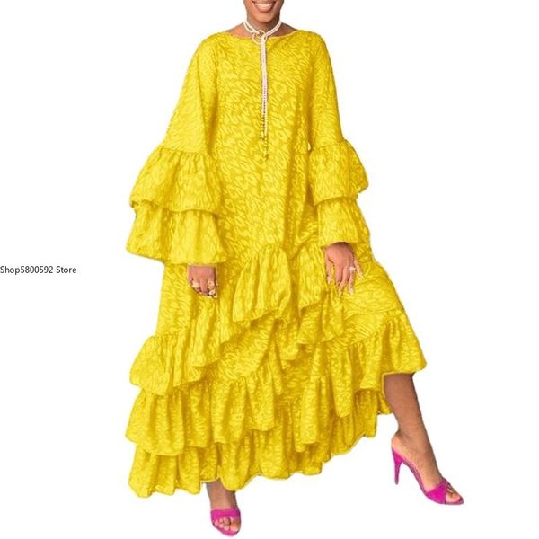 

ethnic clothing 2021 autumn african women long sleeve printing polyester dress dresses for print maxi, Red