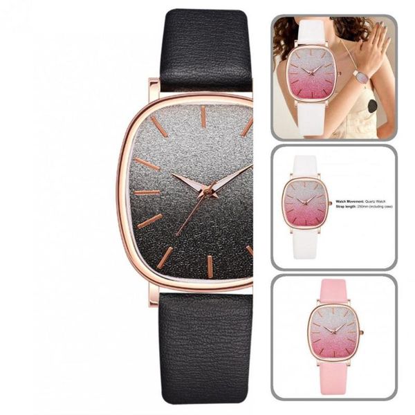 

wristwatches accessory classic quartz movement accurate wrist watch adjustable women bright color for home, Slivery;brown