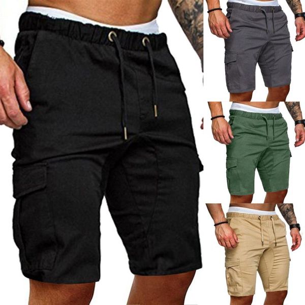 

men's shorts fashiona 2021 men gyms fitness loose bodybuilding joggers summer short pants male casual beach sweatpants, White;black