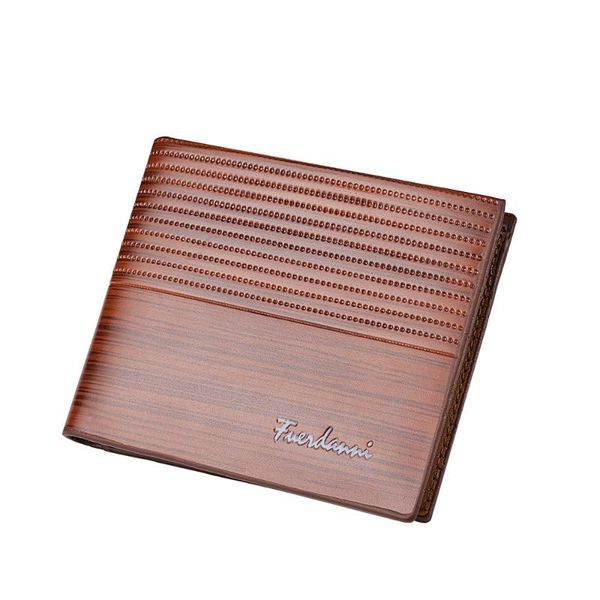 

vintage men pu leather wallet short slim male purses money holders bag wallets, Red;black