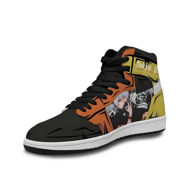 

2021 b4dj tokyo ghoul leather basketball shoes ins for soft walking trainers