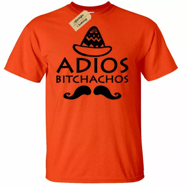 

mens adios bitchachos t-shirt funny mexico mexican spanish party, White;black