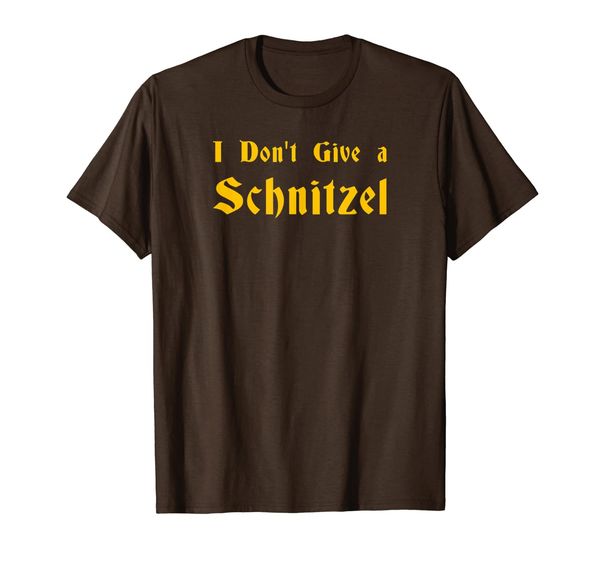 

i don't give a schnitzel t-shirt, White;black